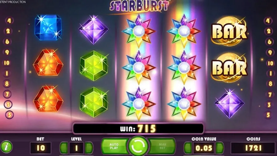 simboli starburst slot